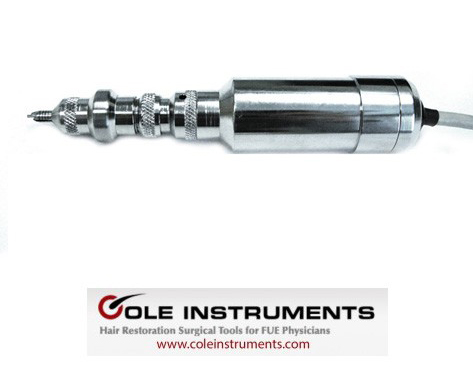 PCID handpiece from Cole Instruments for FUE extraction